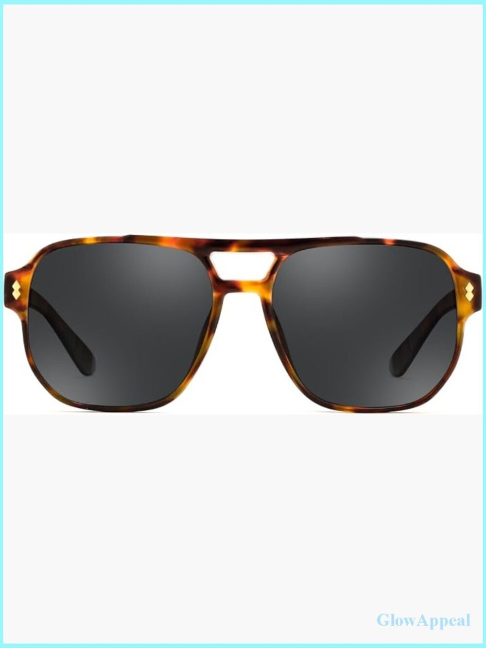 Vintage Aviator Square Sunglasses Polarized UV400 Retro 70s Shades